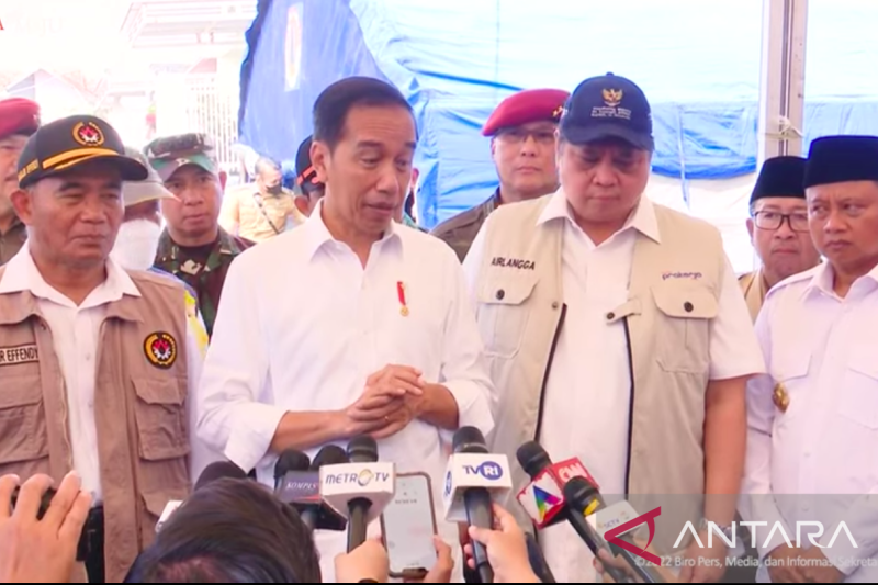 Presiden Jokowi: Saya memastikan relokasi terdampak gempa Cianjur dimulai