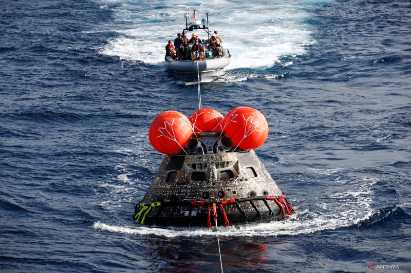 Kapsul Orion NASA kembali ke bumi