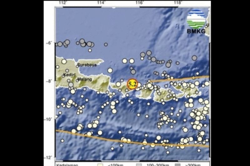 Gempa M5,2 guncang wilayah Bali pada Selasa sore