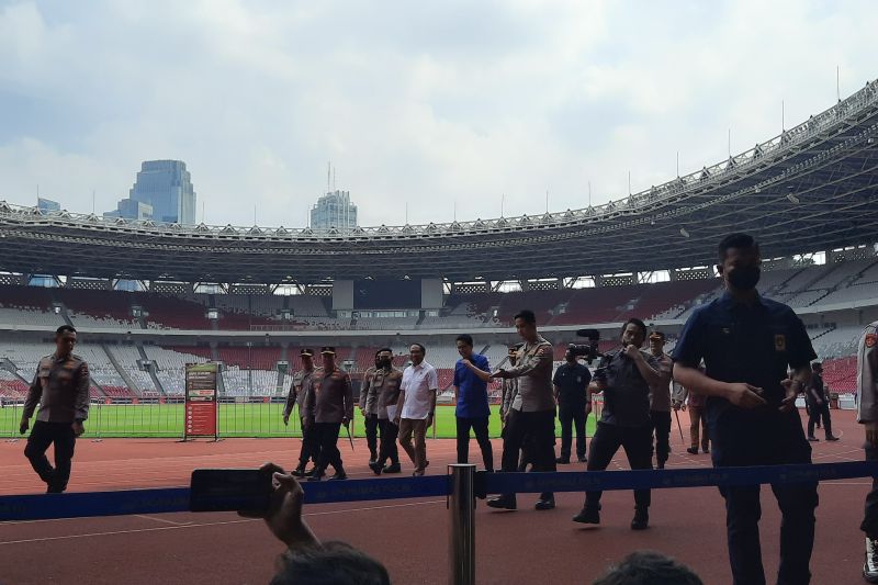 Kapolri bersama Menpora tinjau kesiapan GBK jelang pertandingan AFF 2022