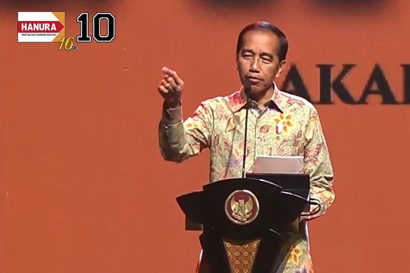Jokowi: Hanya Hanura yang HUT-nya dihadiri Presiden dan Wapres