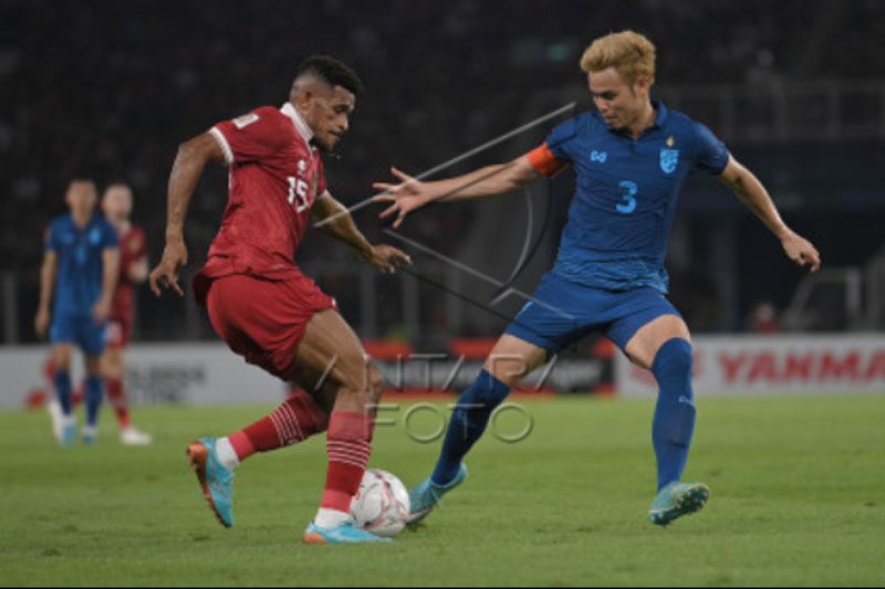 Timnas Indonesia bermain 1-1 melawan Thailand