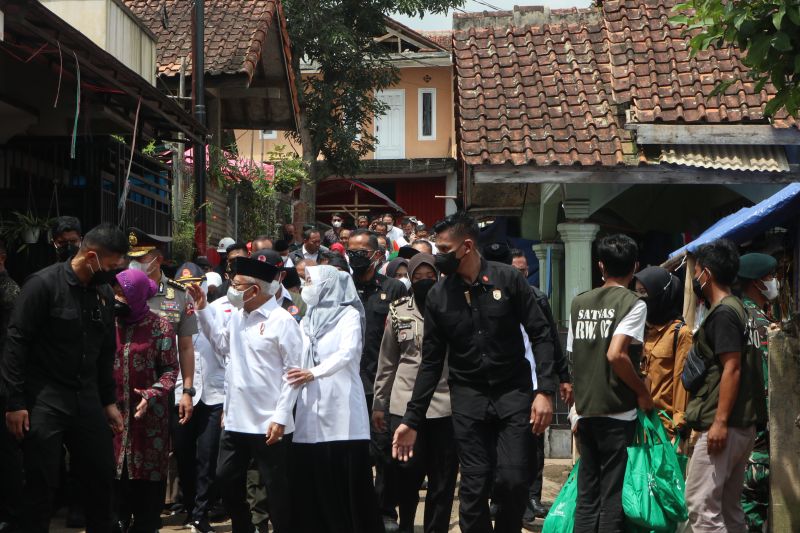 Wapres Ma'ruf terima keluhan pengungsi gempa di Cianjur