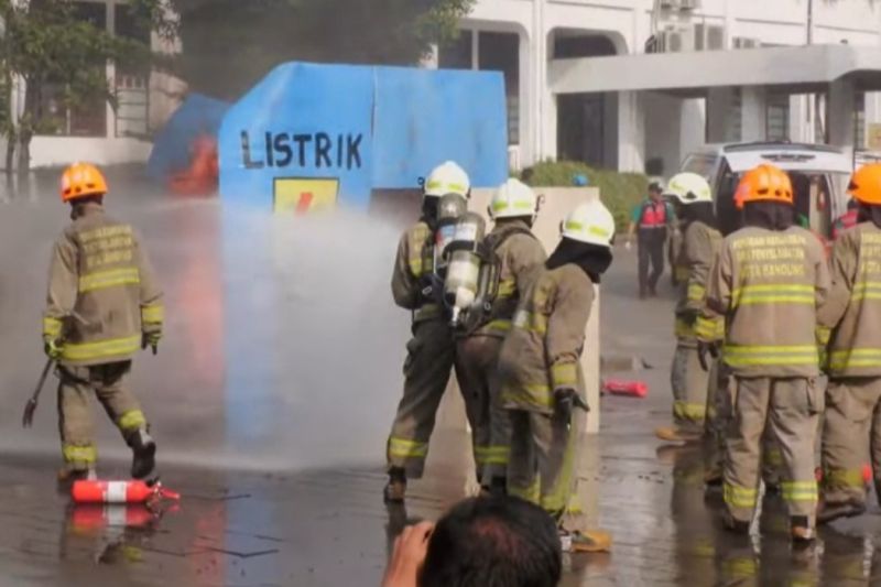 Pemprov Jabar gelar simulasi kebakaran di Gedung Sate