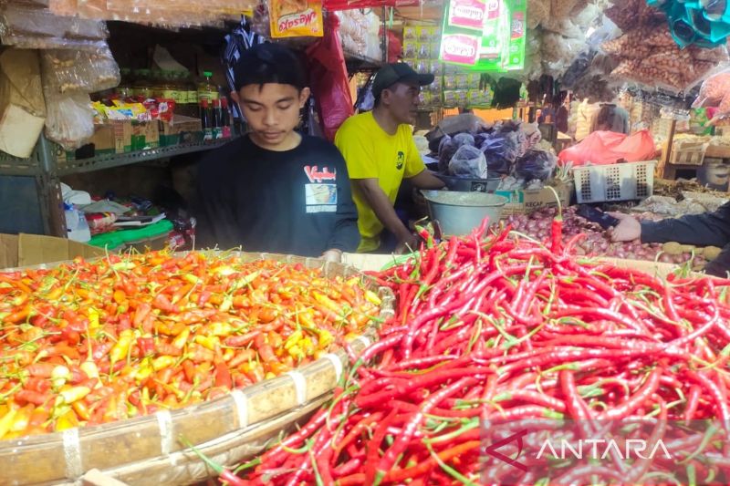 Kenaikan harga sayuran di pasar Cianjur karena permintaan tinggi