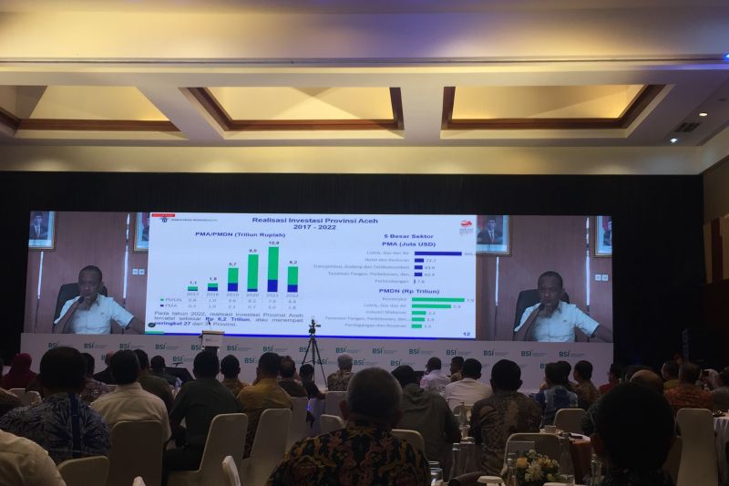 Menteri Investasi: Realisasi investasi Aceh belum maksimal