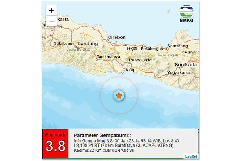 Masyarakat diimbau tetap tenang atas gempa di laut selatan Jawa