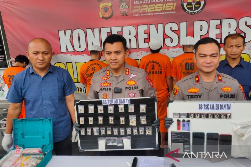 Polres Cirebon Kota tangkap sembilan pengedar narkoba selama Januari