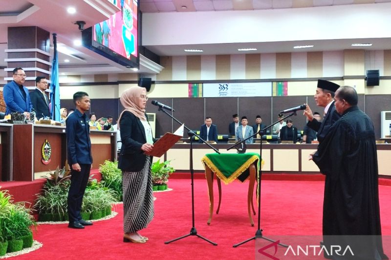 Ketua DPRD Sulsel melantik PAW Marthen Rantetondok