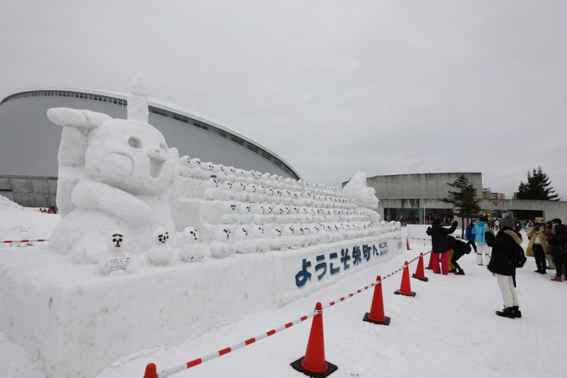 Festival salju tahunan Jepang digelar di Hokkaido