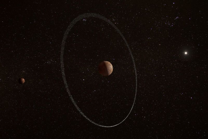 There is a strange ring around the dwarf planet Quaoar