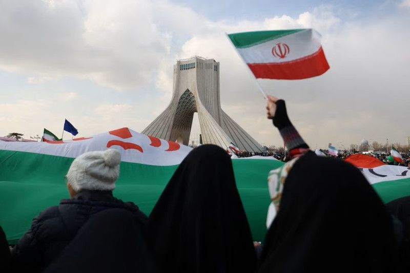 Peringatan 44 tahun Revolusi Iran diwarnai peretasan siaran pidato