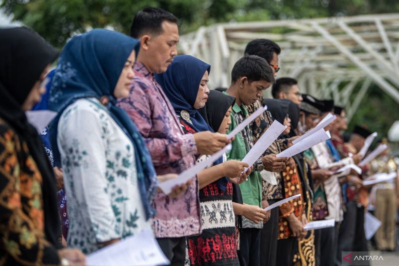 Pelantikan dan Apel Kesiapan Pantarlih Se Kota Palembang