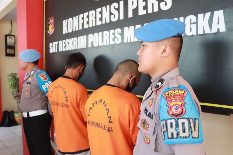 Polres Majalengka tangkap dua pelaku rudapaksa anak di bawah umur