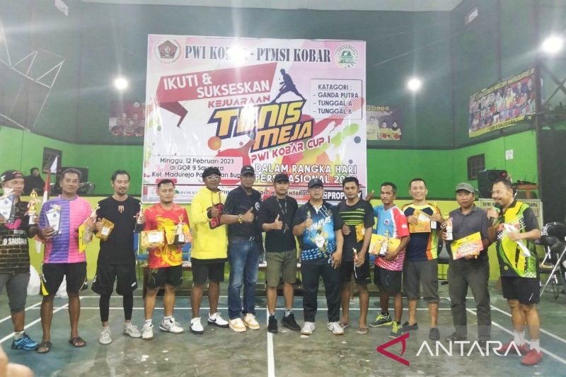 Semarakkan Hpn 2023 Pwi Kobar Gelar Kejuaraan Tenis Meja Antara News Kalimantan Tengah 1291