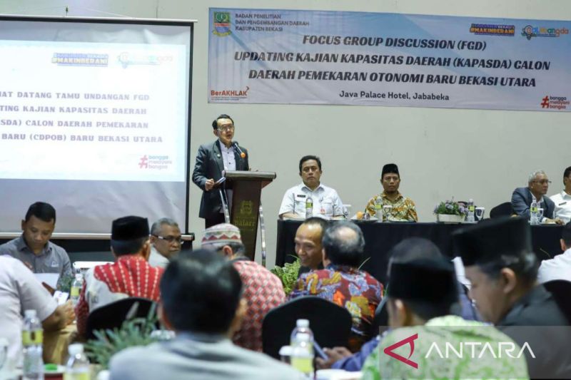 Pemkab Bekasi fasilitasi pembaruan kajian kapasitas DOB usulan masyarakat