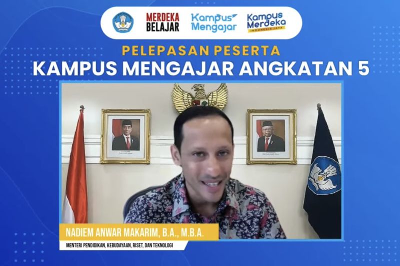 90.000 mahasiswa terlibat Program Kampus Mengajar, kata Nadiem Makarim