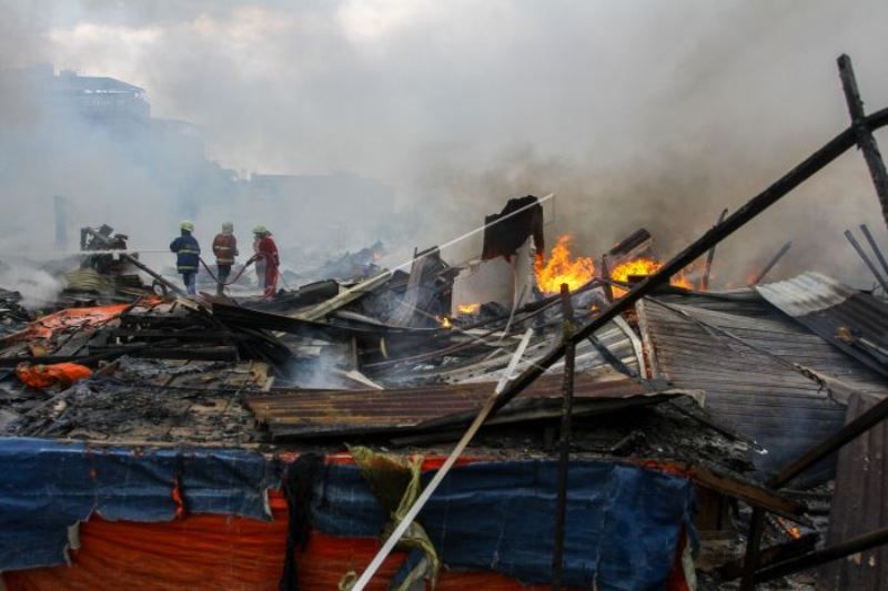 Pasar Cik Puan Pekanbaru Terbakar