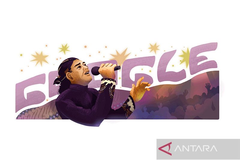 Google Doodle tampilkan wajah “Goodfather of Broken Heart” Didi Kempot