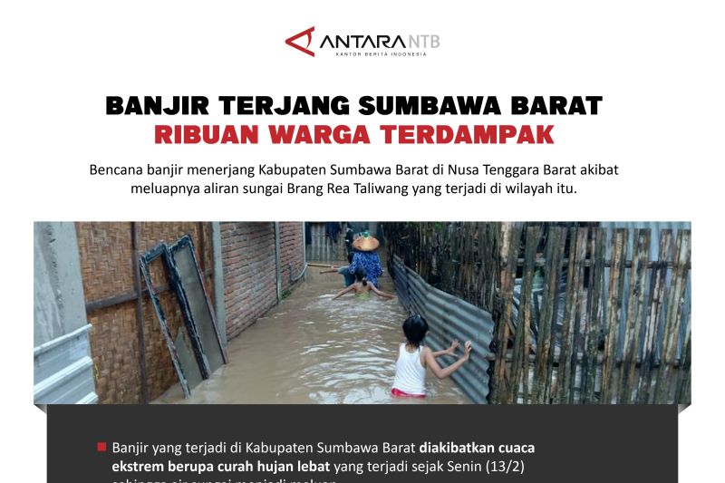 Ribuan warga terdampak banjir di Sumbawa Barat