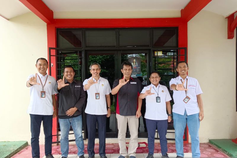 Kepala Jasaraharja lakukab kunjungan ke Kantor Perum LKBN ANTARA Biro Lampung
