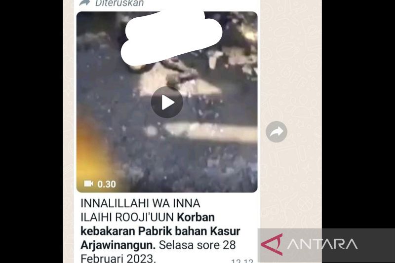 Diskominfo Cirebon: Video berisi penemuan korban kebakaran adalah hoaks