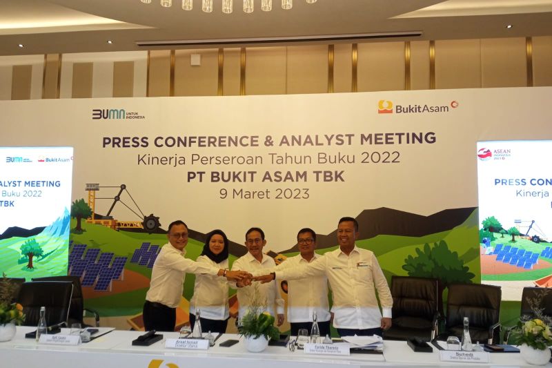 PT Bukit Asam cetak laba Rp12,6 triliun, tertinggi sepanjang sejarah ...