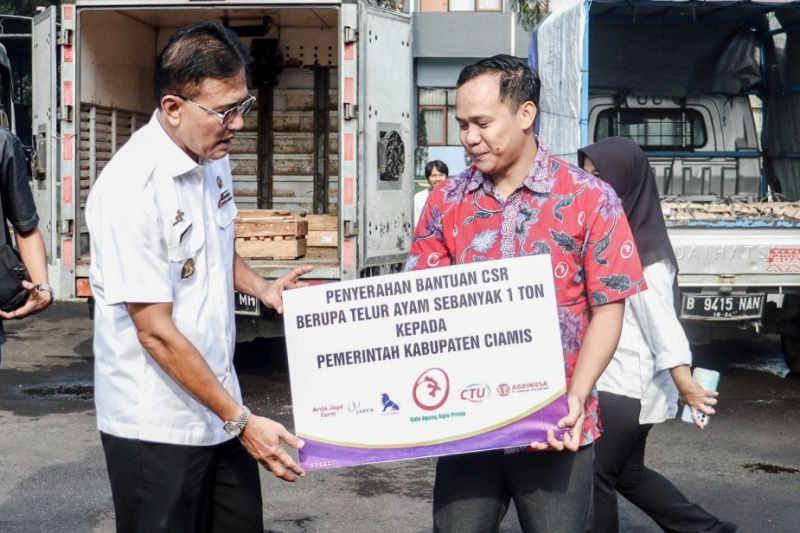 Pemkab Ciamis salurkan bantuan telur jelang bulan puasa