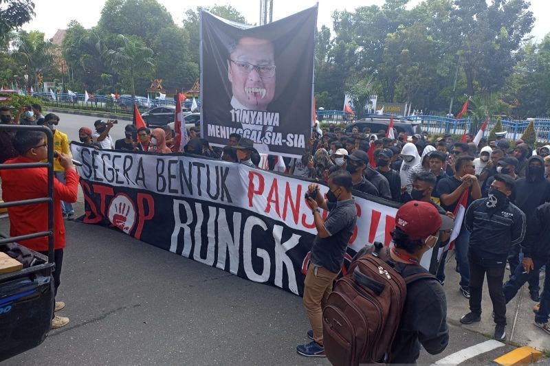 Demo desak DPRD Riau bentuk pansus usut kecelakaan kerja Blok Rokan sempat memanas