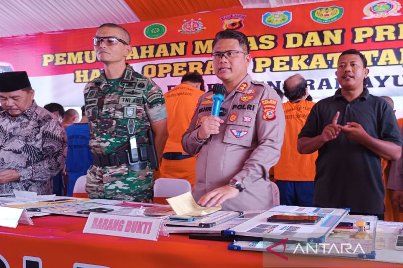 Polres Indramayu tangkap 81 pelaku tindak pidana selama operasi pekat 2023