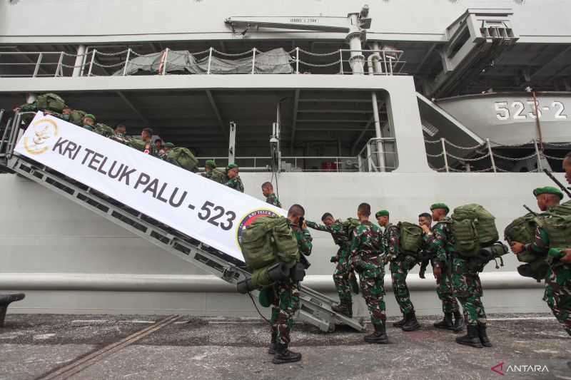 PEMBERANGKATAN SATGAS PAMTAS RI-PAPUA NUGINI