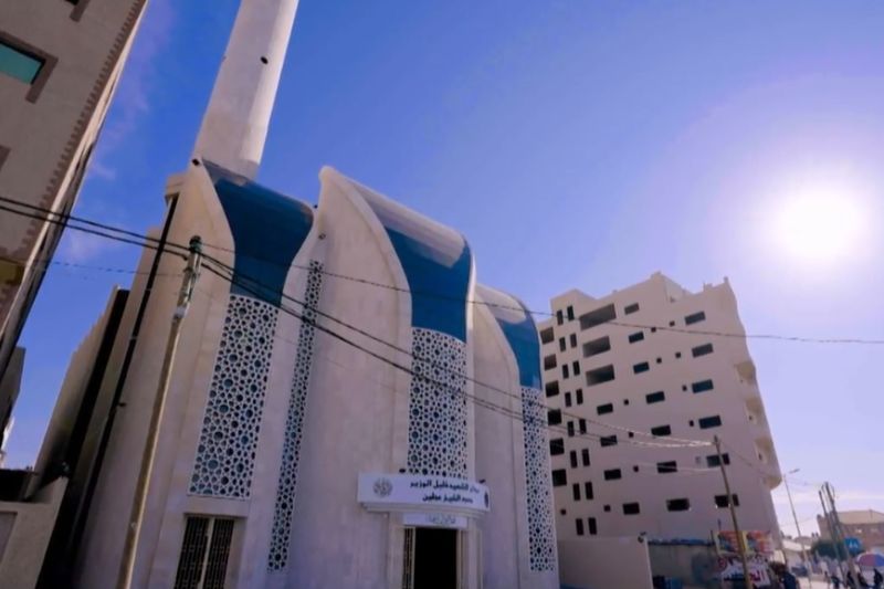 Masjid karya Ridwan Kamil di Palestina telah digunakan untuk tarawih