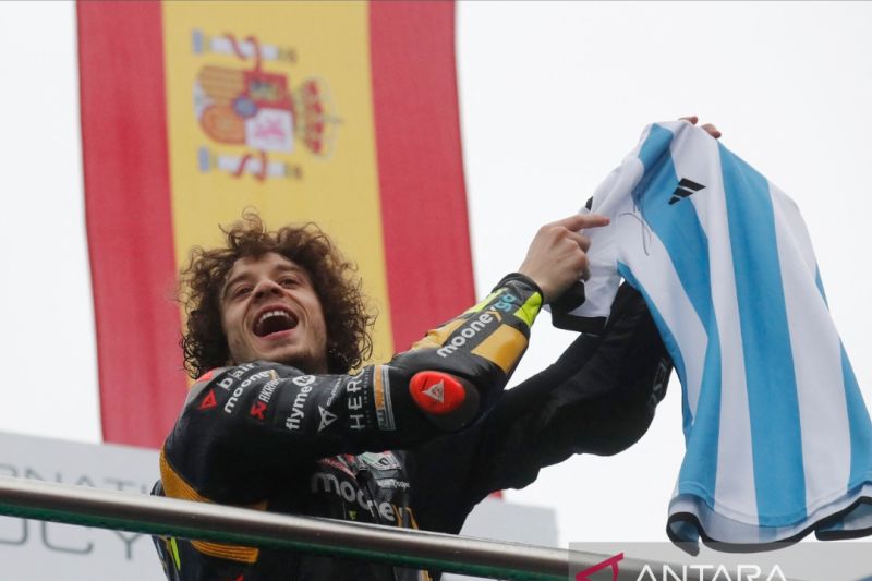 Marco Bezzecchi raih gelar juara perdananya di MotoGP Argentina