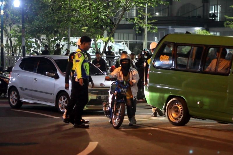 Polres Garut jaring puluhan sepeda motor berknalpot bising