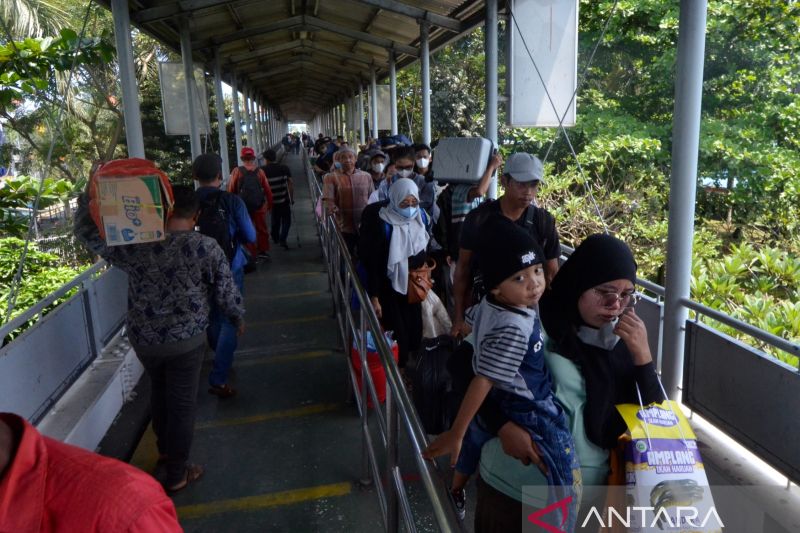 Arus mudik di Pelabuhan Bakauheni Lampung