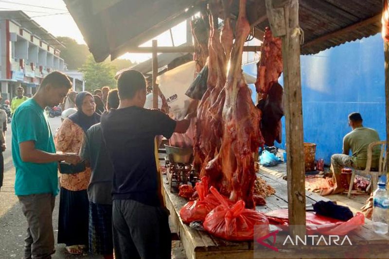 Harga daging saat tradisi meugang di Sabang capai Rp200 ribu per kg
