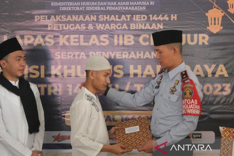 250 warga binaan lapas Cianjur dapat remisi Idul Fitri 1444 H