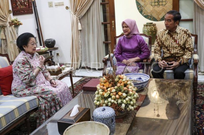 Presiden Joko Widodo Halal Bihalal Ke Megawati Soekarnoputri