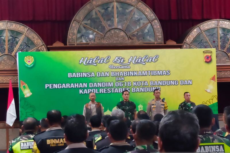Babinsa dan Bhabinkamtibmas Kota Bandung bersinergi dan berkolaborasi hadapi tahun politik