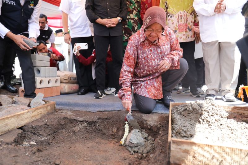 Menteri Sosial penuhi janji bangun rumah pilar sosial terdampak gempa di Cianjur