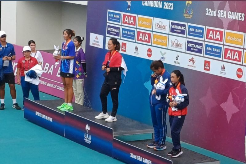 Priska Nugroho rebut emas tunggal putri tenis SEA Games