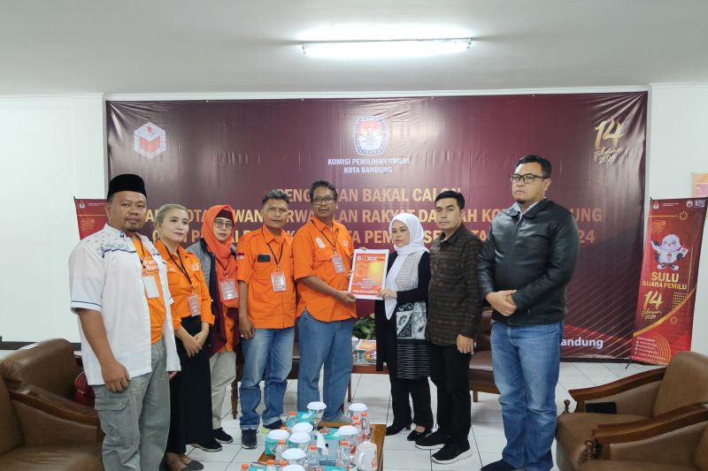 KPU Kota Bandung telah terima pendaftaran bacaleg seluruh parpol pemilu