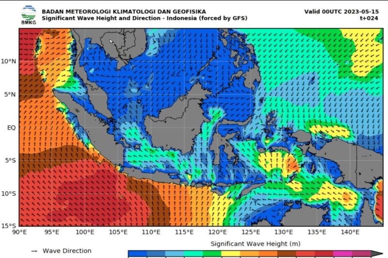 Bmkg Waspada Gelombang Tinggi Hingga Enam Meter Antara News