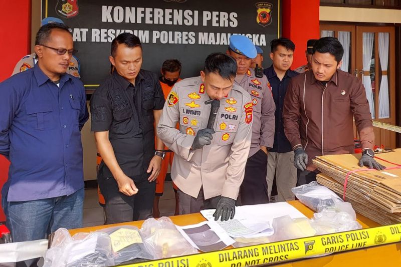 Polres Majalengka tangkap pencuri di 5 sekolah gondol 39 komputer