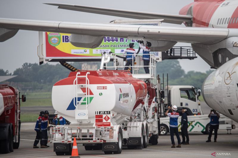 Kebutuhan Avtur untuk embarkasi Palembang