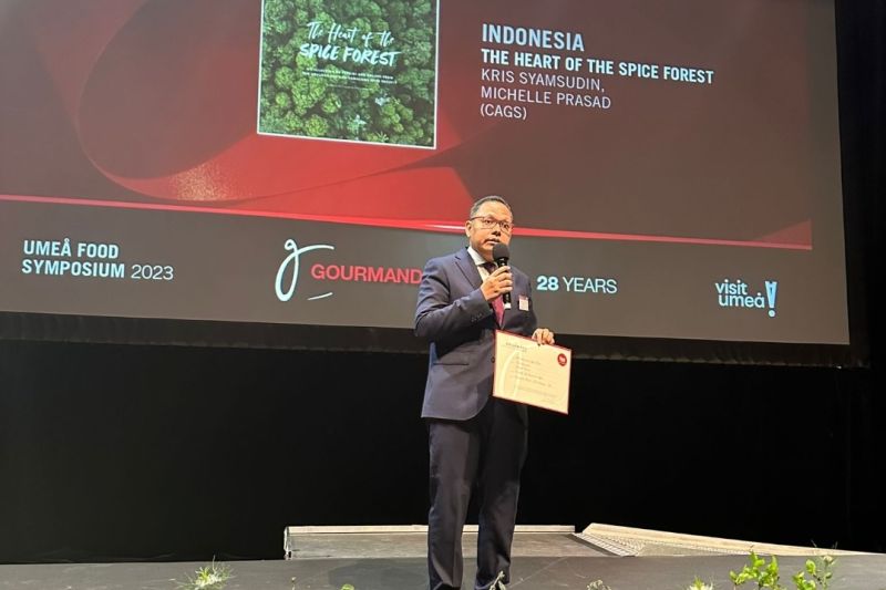 Buku gastronomi Indonesia raih penghargaan Gourmand World Cookbook Awards 2023