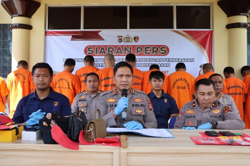 Polres Lombok Barat Tangkap 12 Pelaku Pencurian Dengan Kekerasan ...