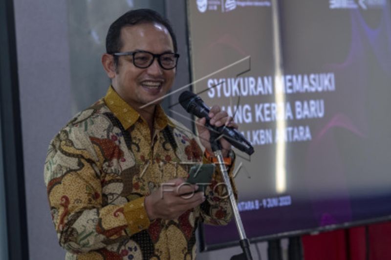 Peresmian ruang kerja baru dan visual marketplace Antarafoto