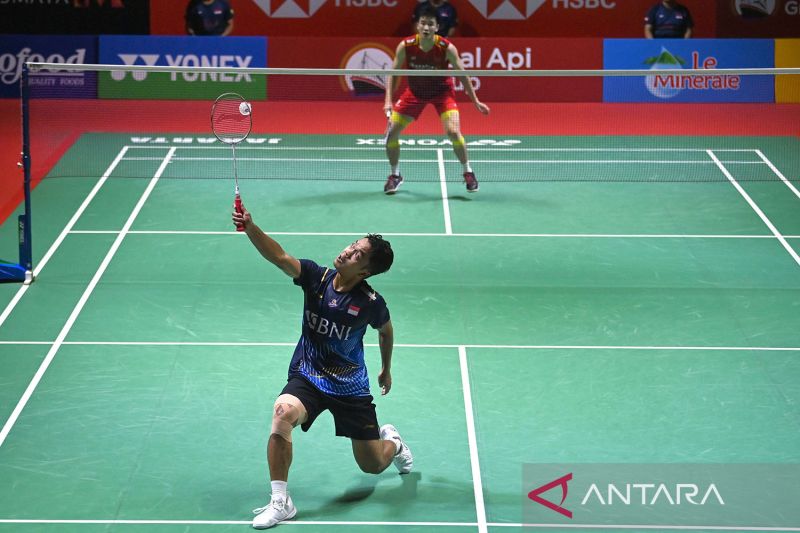 Anthony Ginting menjadi satu-satunya harapan tuan rumah di final Indonesia Open 2023