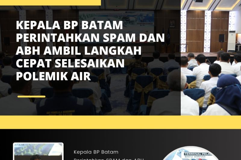 Rudi perintahkan segera selesaikan polemik air